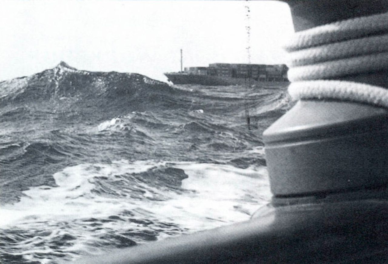 Veertig knopen wind in Het Kanaal
