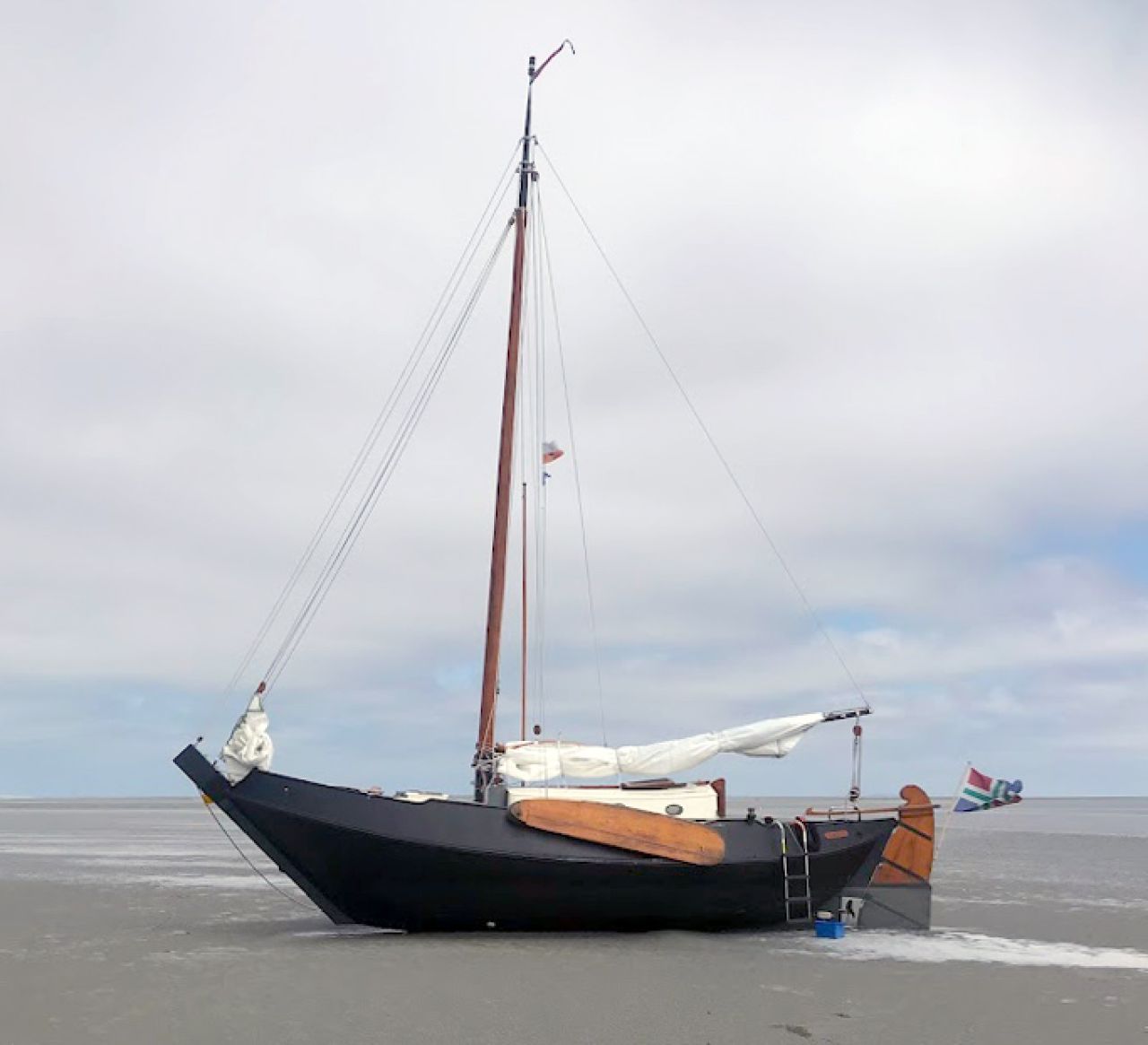De 'Albatros' op het Wierumerwad