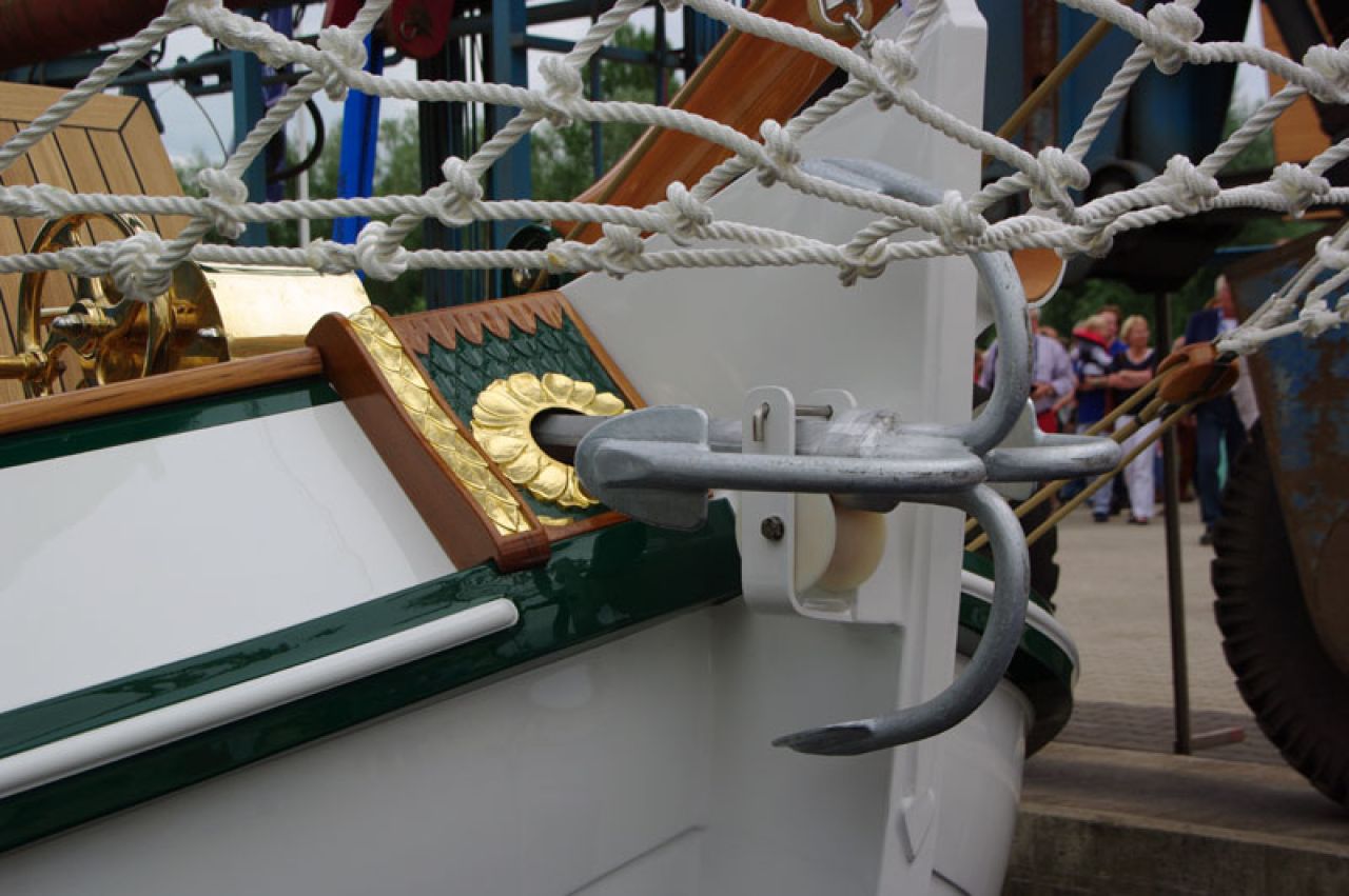 Een bijzonder detail: het dreganker