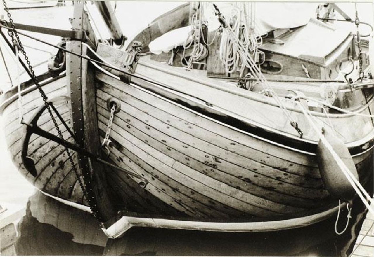 Detail opname voorschip 'Ouderhoek' (Coll. Scheepvaartmuseum)