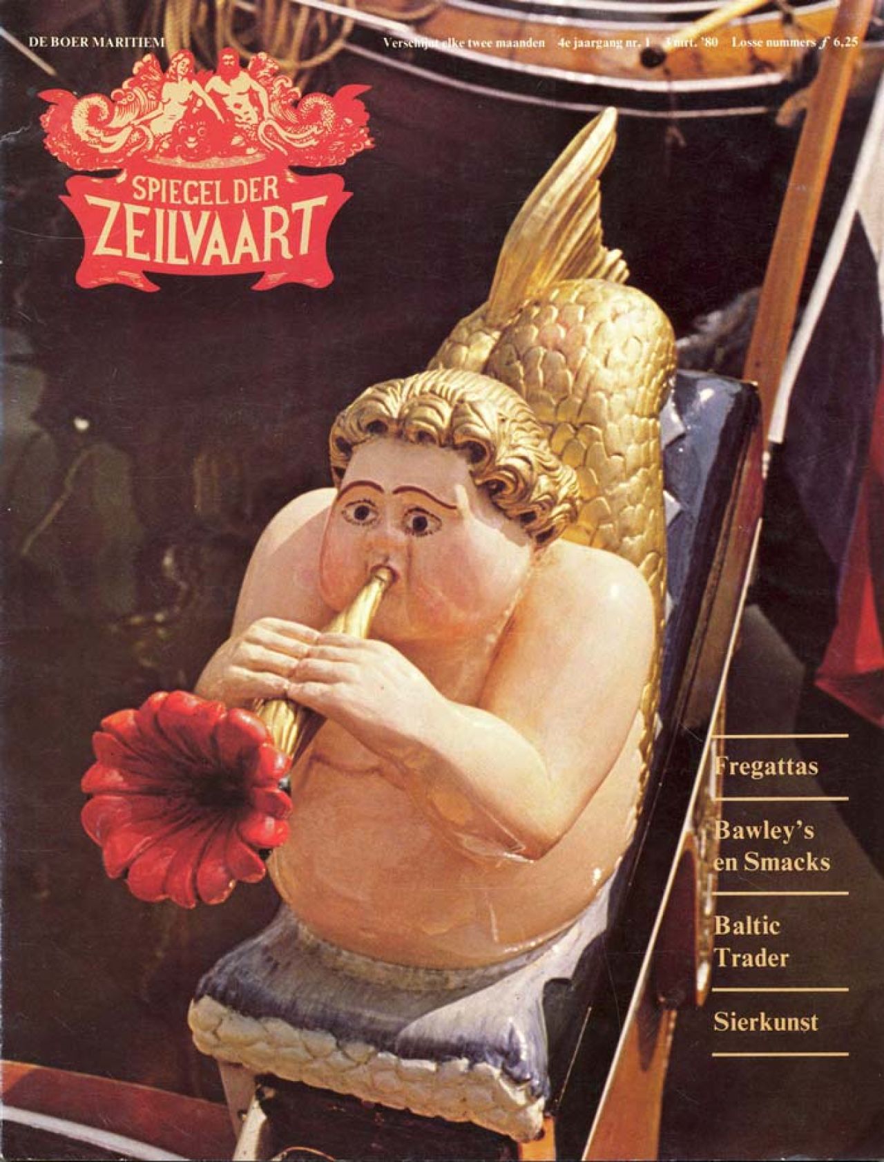 Omslag Spiegel der Zeilvaart maart 1980 nummer 1 - Roerklik van de 'Idse'