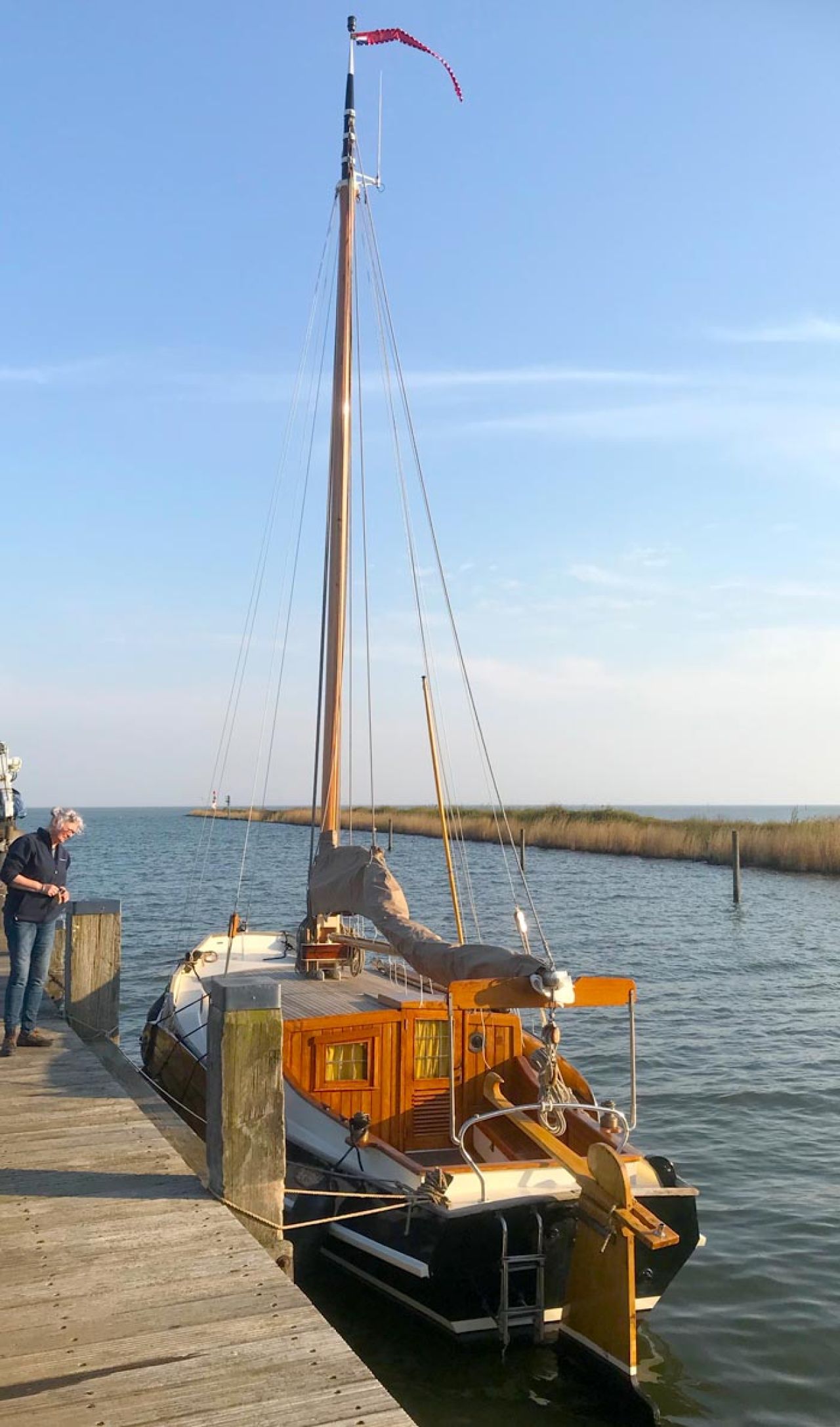 Aan de steiger bij Ventis