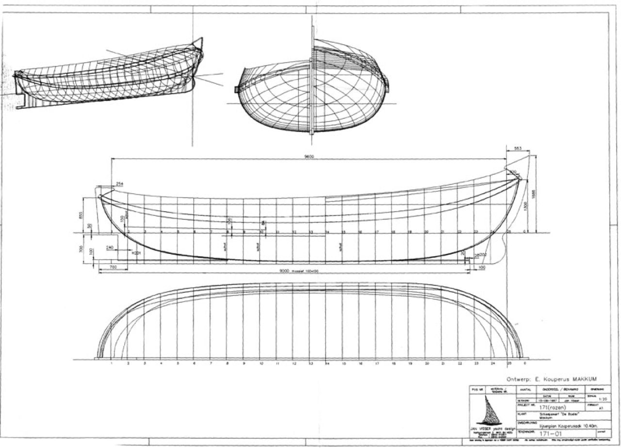 Tekening Lemsteraak, ontwerp E. Kouperus