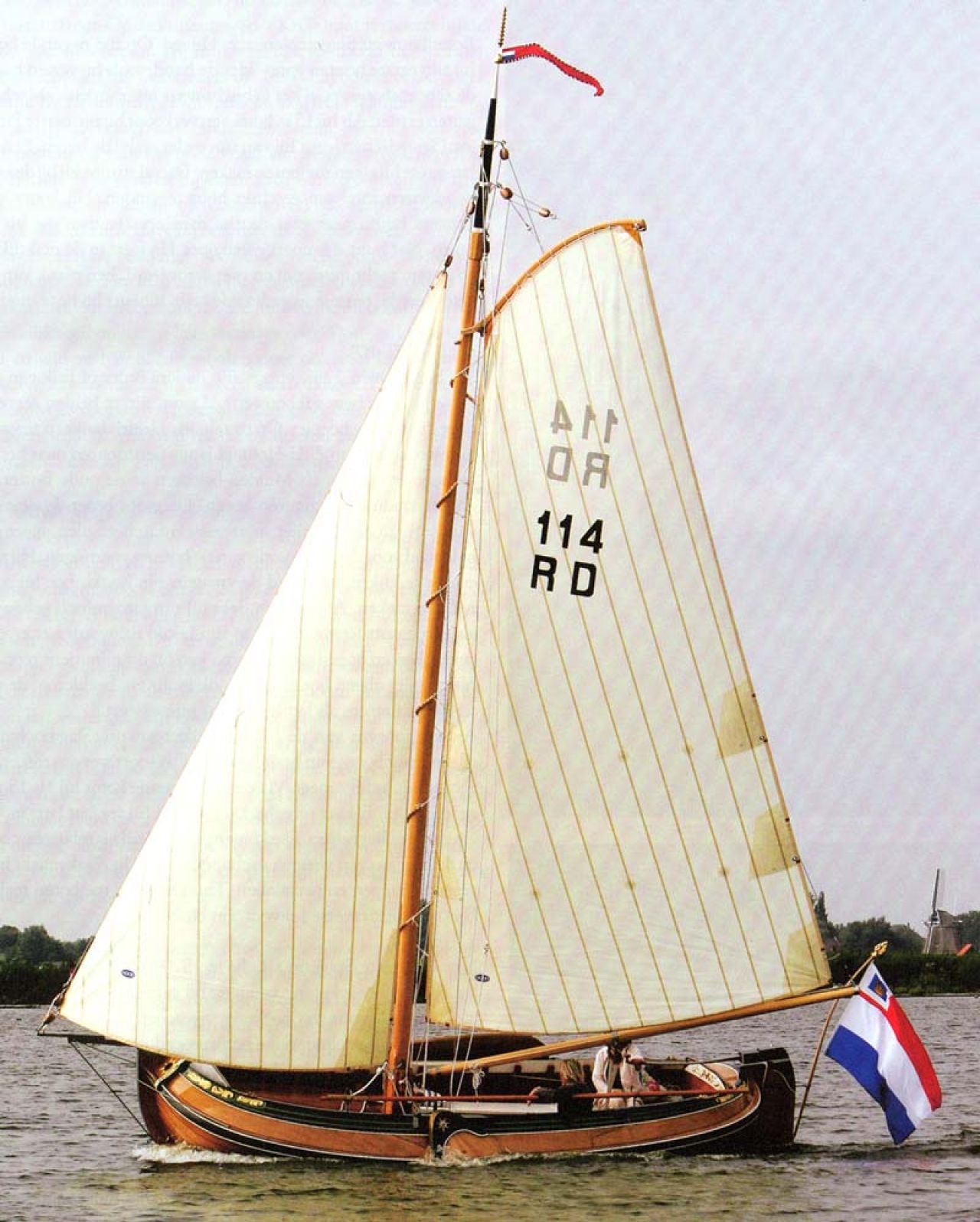 De 'Anna' tijdens de proefvaart