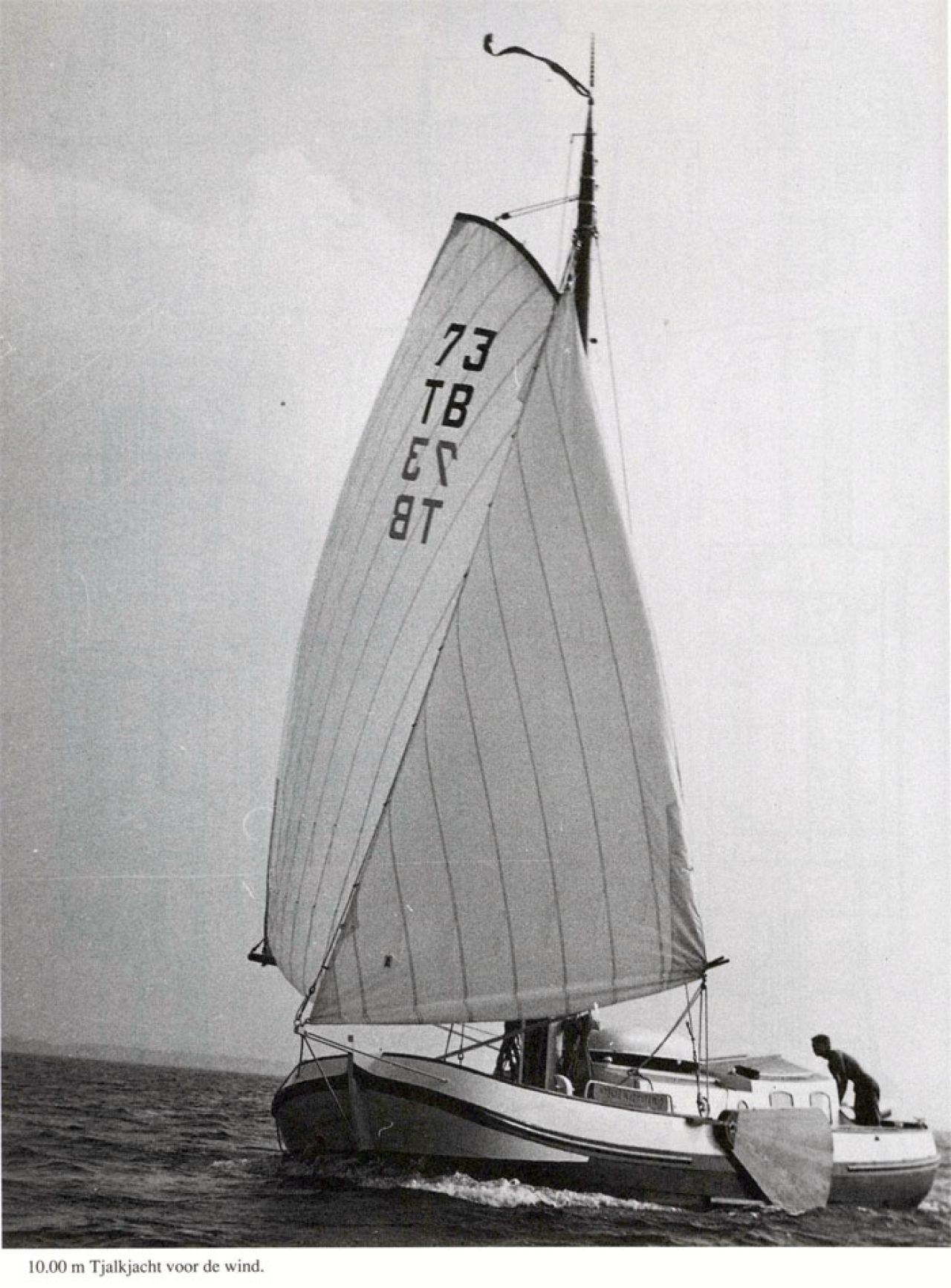 Foto in het boek Platbodemjachten van J.K. Gipon