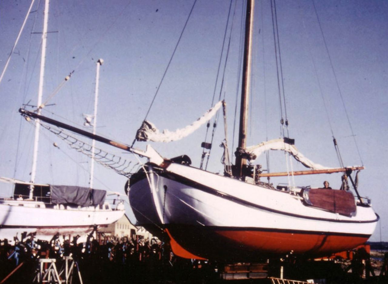 Foto uit 1988: op het droge in Egernsund (foto eigenaar Rolf von der Thüsen)