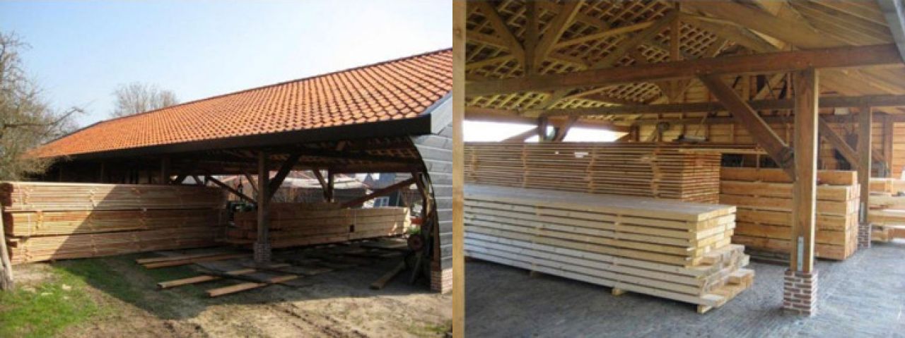 Voorbereidingen werfschuur in de eerst gebouwde houtloods 2012-2013