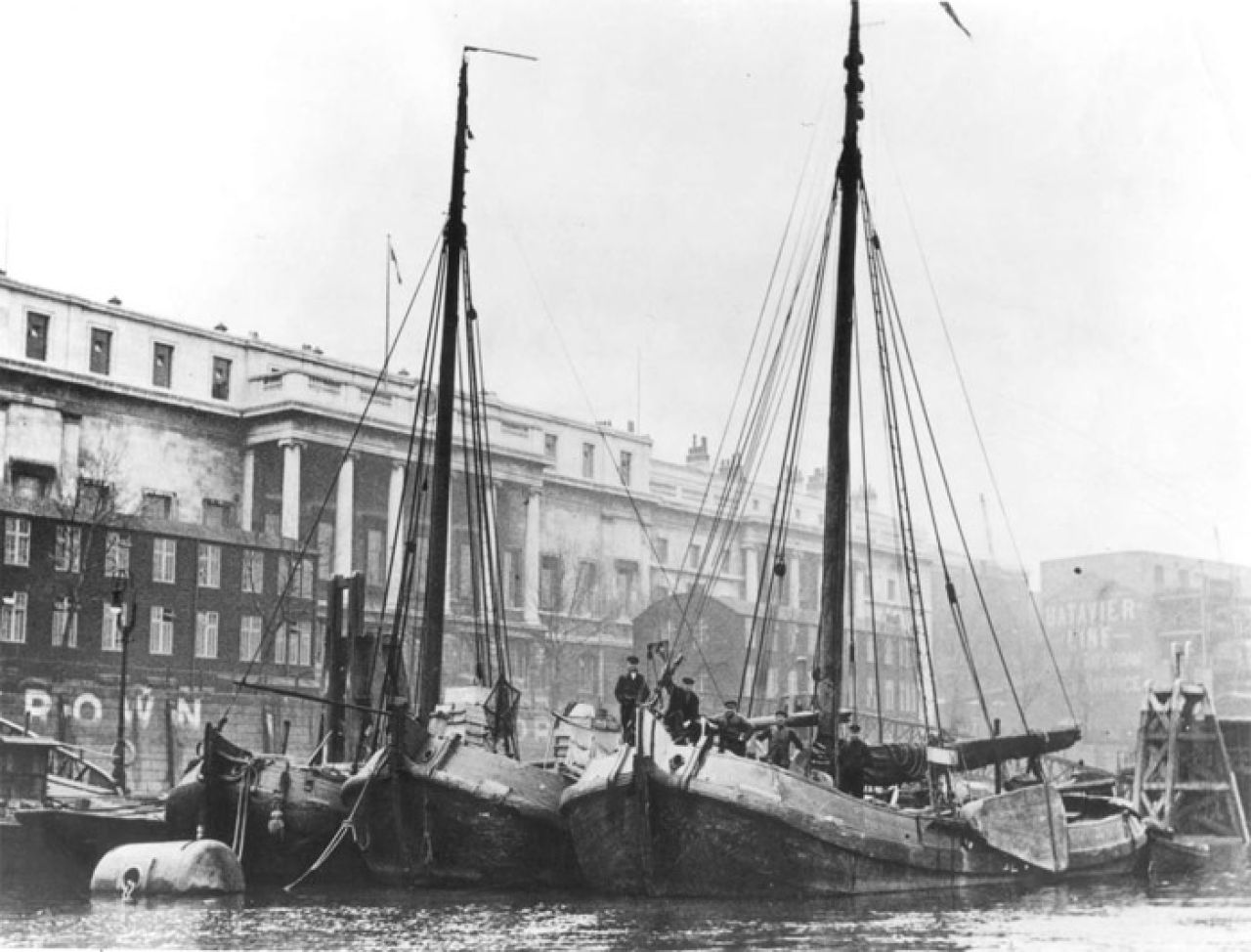 Aan de mooring in Londen