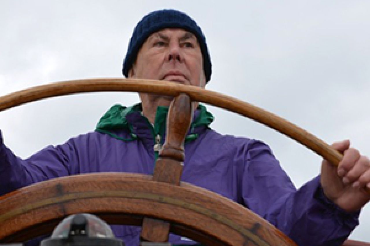 Op het IJsselmeer, onderweg naar Amsterdam
