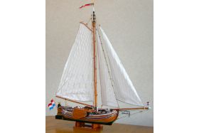 Model boeier 'Sperwer' (plaq. 3), eigendom van Miente Steensma, Beheerder Boeier Albatros, gemaakt door FA. Bart Historische Scheepsmodelbouw in Papendrecht