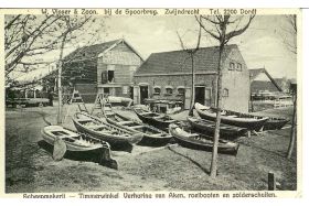 W. Visser & Zoon Zwijndrecht - Scheepmakerij Timmerwinkel Verhuring (collectie GtC)