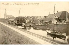 Ansichtkaart Werf I. Blom & Zn. voorheen Wybrands Hindeloopen +/- 1925