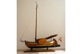 Model van het Fries jacht 'Bestevaer' (plaq. 31) gemaakt door Johan Pels in 1986