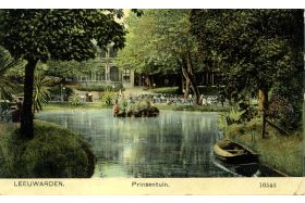 Prinsentuin Leeuwarden met Wilhelminabootje (collectie GtC)