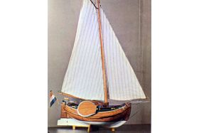 Het Friese jacht 'Dieuwke', gebouwd door schipper Mintsje Pot uit Bakhuizen.