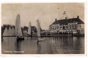 Paterswoldse meer met het Fries jacht 'Zwaluw' (collectie GtC)