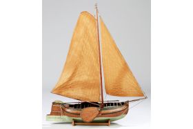 Model van een Fries jacht - maker W.H. Postma