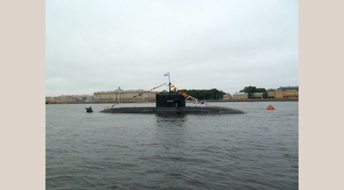 Blocked by submarines on the Neva