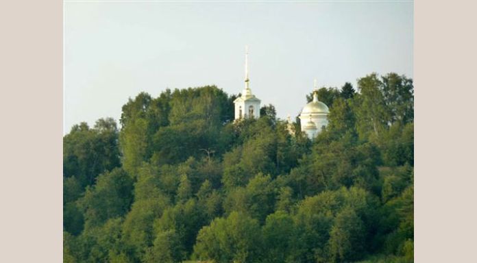 Restaured Orthodox Church on north Svir River shore