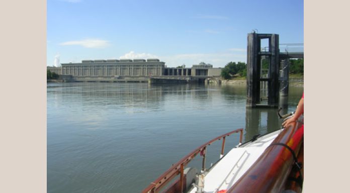 2x de Bollene sluis met 23 meter verval