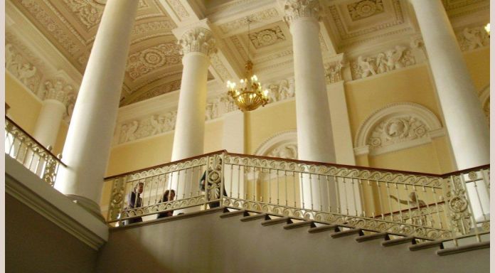 The central staircase if the Russian Museum, palace of one of the last Grand-Dukes
