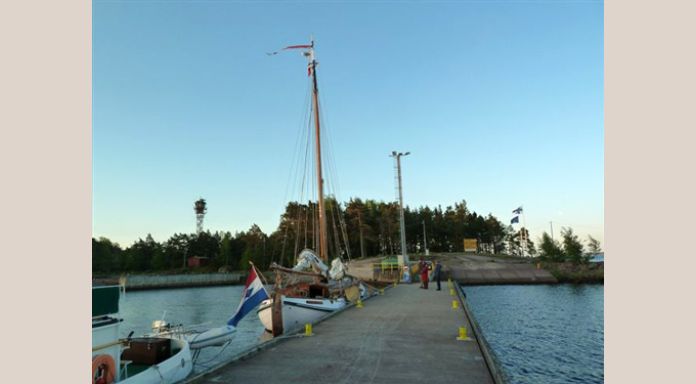 At the Custom pier of Border Station Santio SE corner of Finland