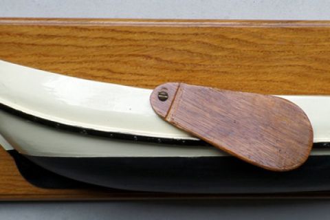 Halfmodel van de Lemsteraak 'Orion' (plaq. 43) is in 2005 gemaakt door "pa" Willem Stofberg. Hij heeft er twee gemaakt.